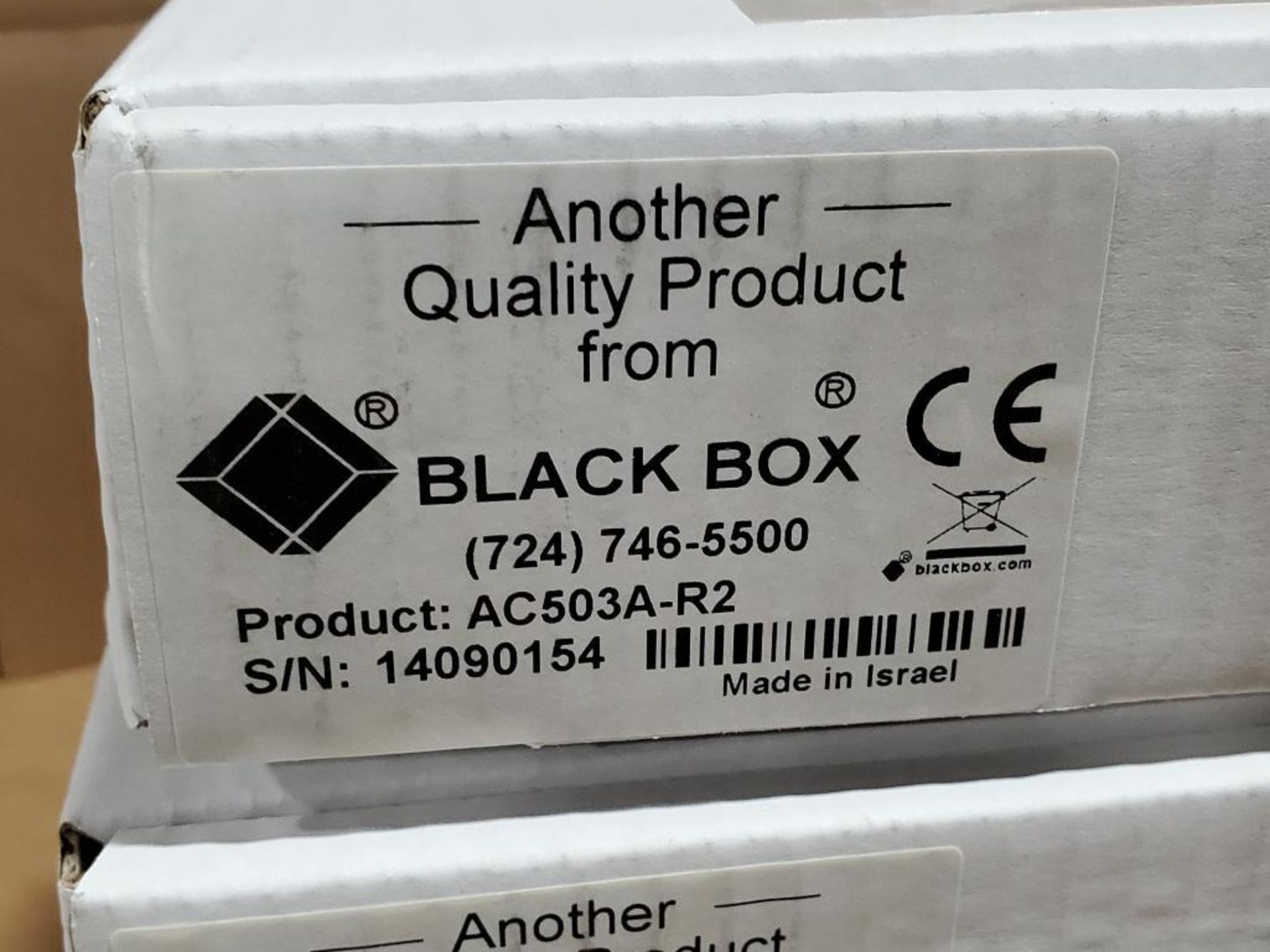 Qty 5 - Black Box video splitter. Part number AC503A-R2. - Image 2 of 3