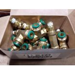 Qty 250 - Parker brass fittings. Part number 6LK15. 25 boxes of 10.