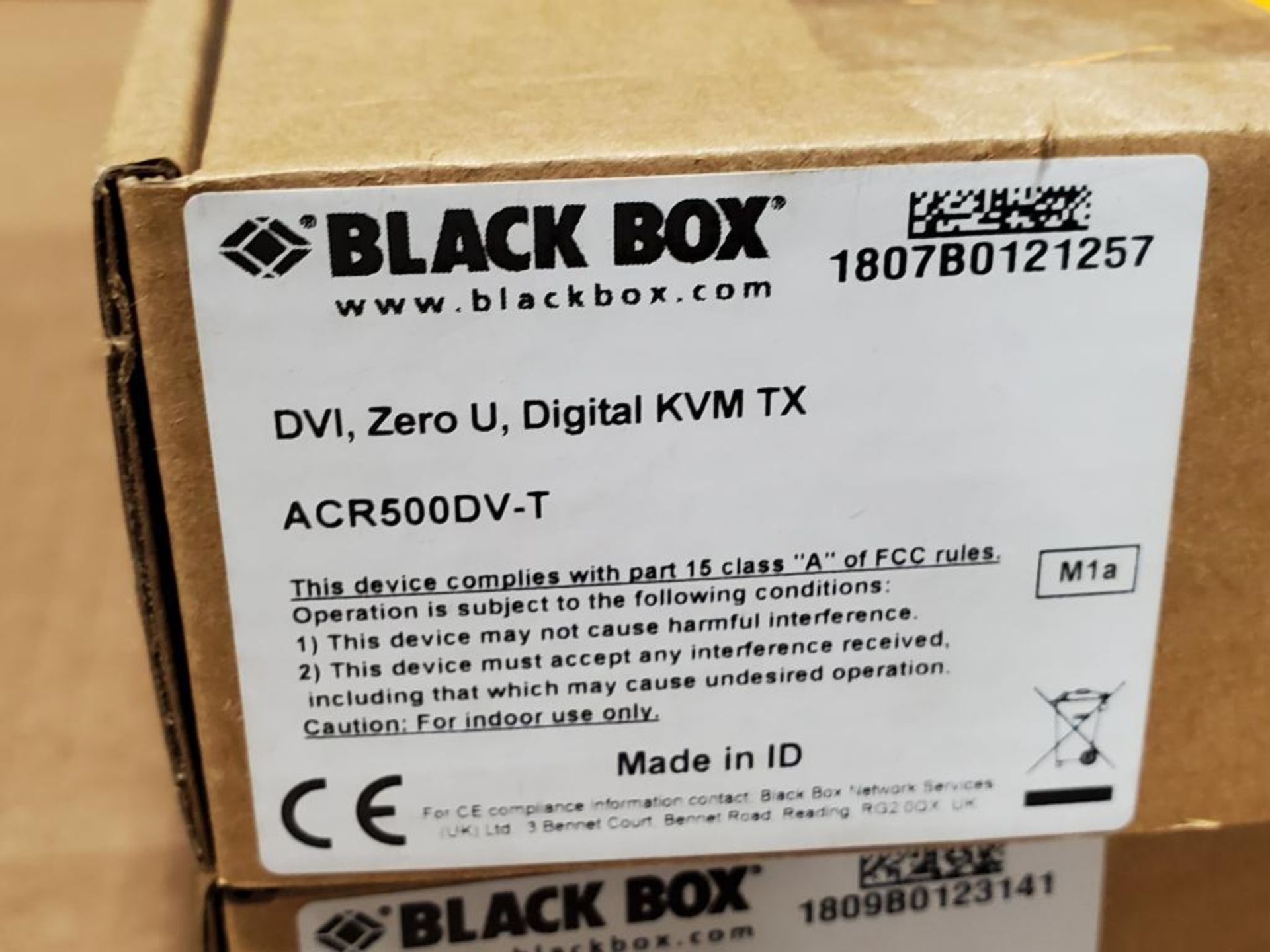 Qty 2- Black Box DVI, Zero U, Digital KVM TX. Model ACR500DV-T. - Image 2 of 4