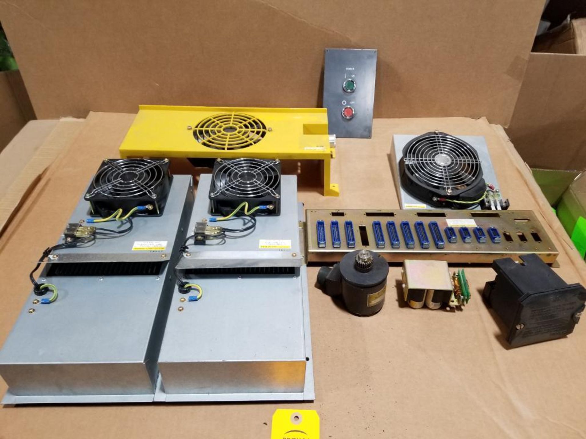 Assorted electrical and controls. Fanuc and more.