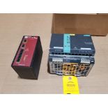 Qty 2 - Assorted electrical switch and power supply. Siemens, IFS.