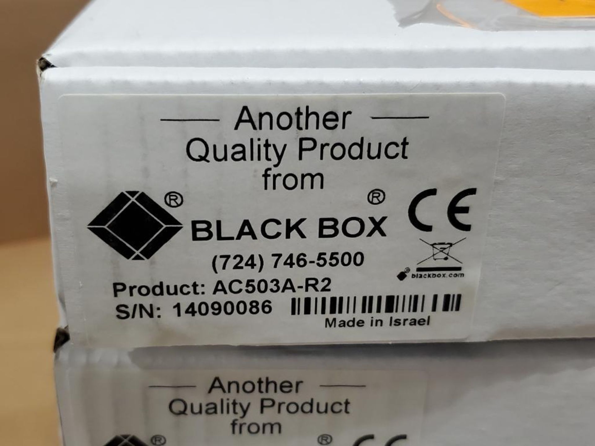 Qty 5 - Black Box video splitter. Part number AC503A-R2. - Image 2 of 3