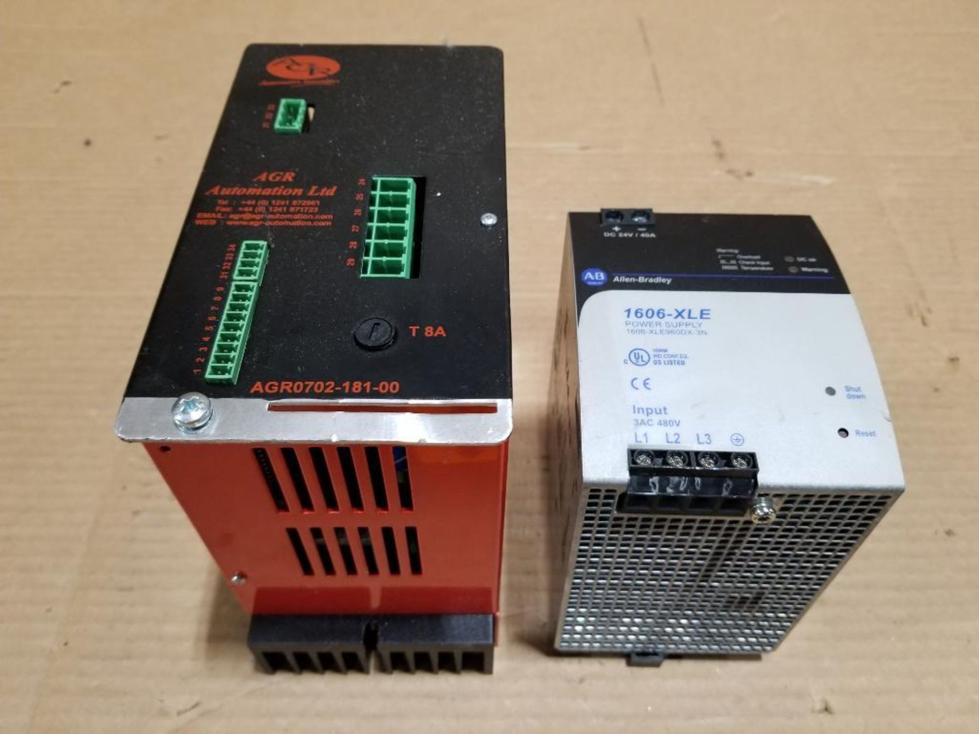AGR automation drive and Allen Bradley power supply.