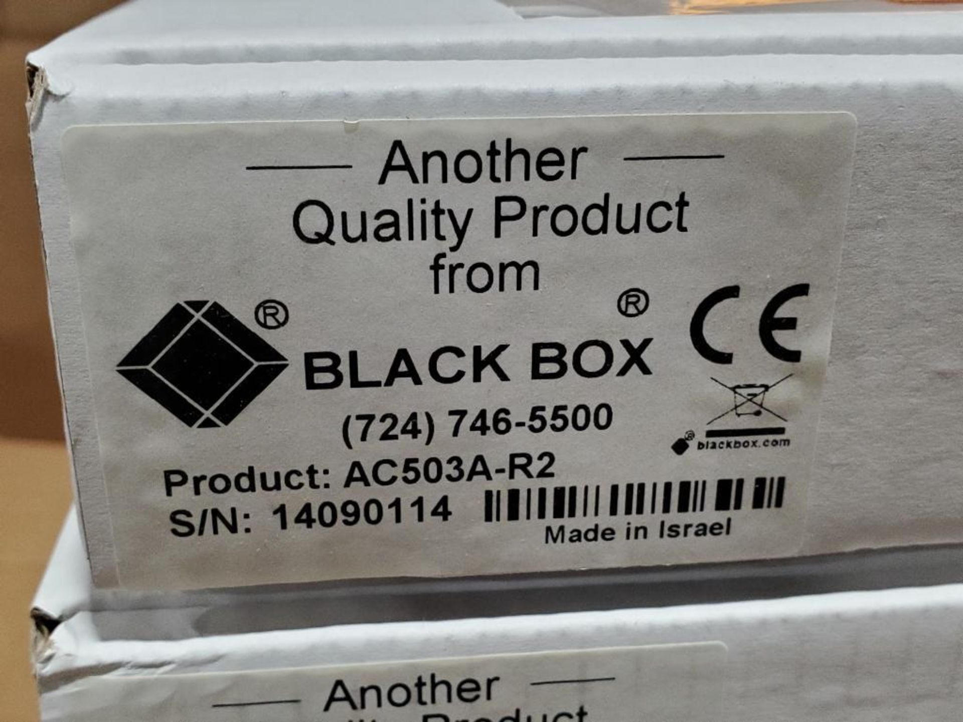 Qty 5 - Black Box video splitter. Part number AC503A-R2. - Image 2 of 3