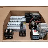 Assorted breakers and contactors.