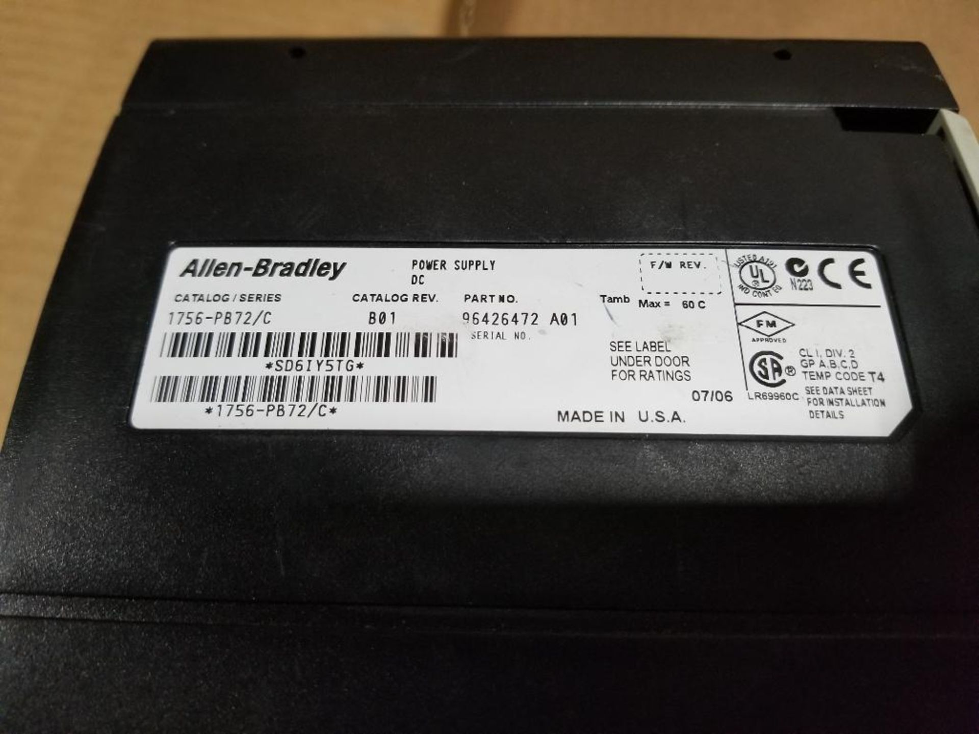 Assorted power supply. Allen Bradley, Siemens. - Image 2 of 4