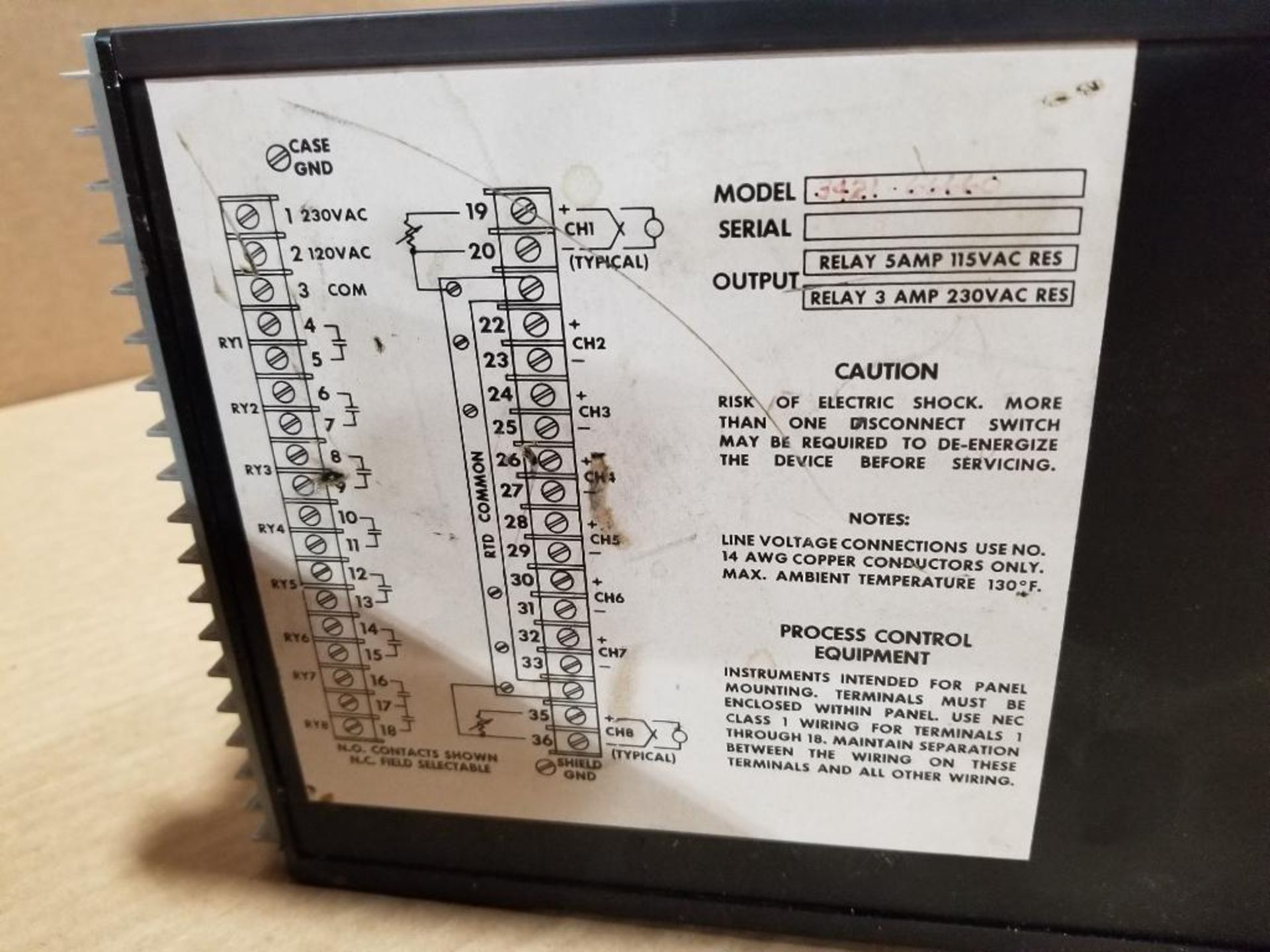 Qty 3 - Chromalox controller. Part number 3421-66660. - Image 6 of 7