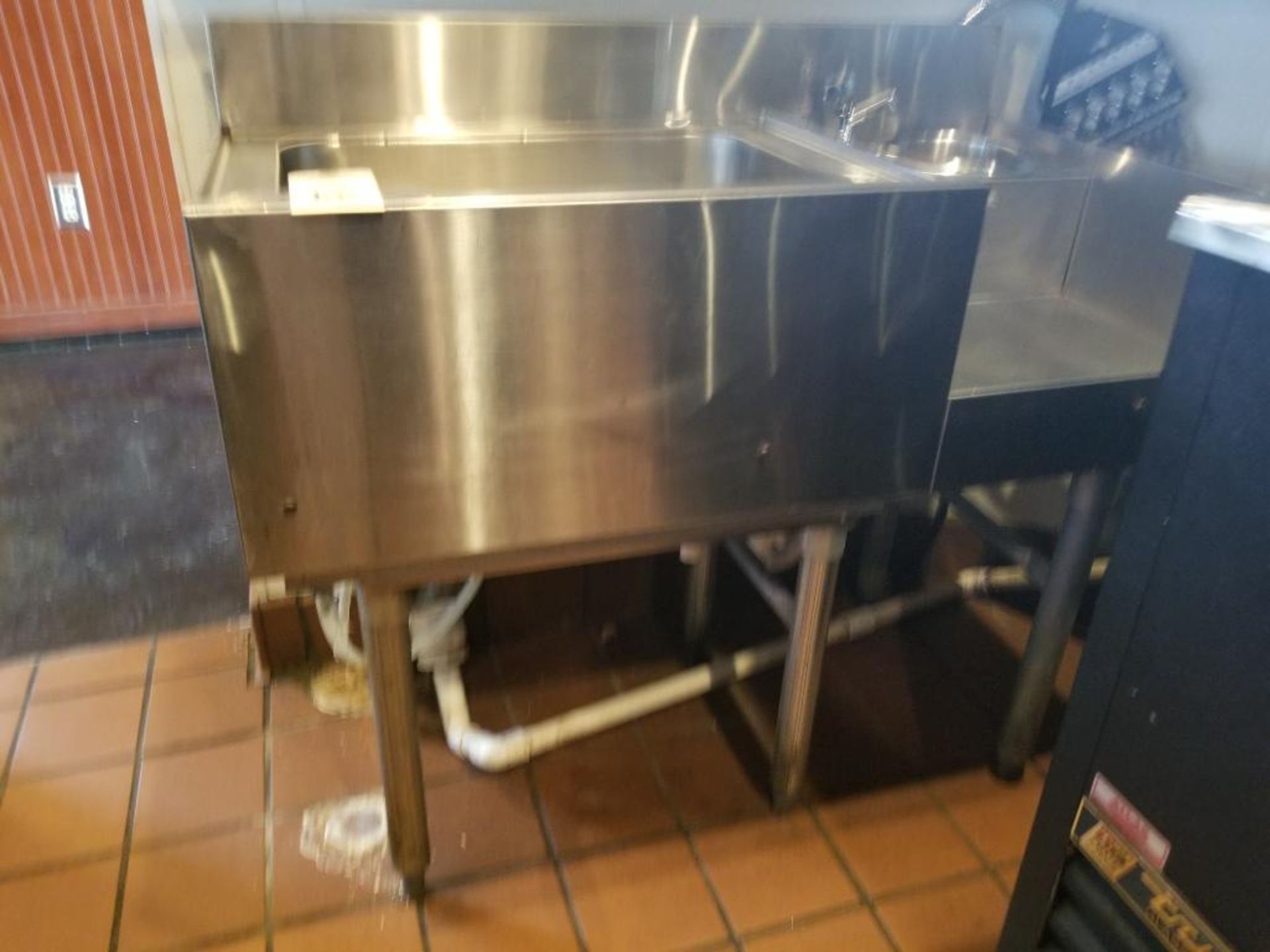 Stainless steel prep table. 36" x 18-1/2" x 31". - Image 6 of 10
