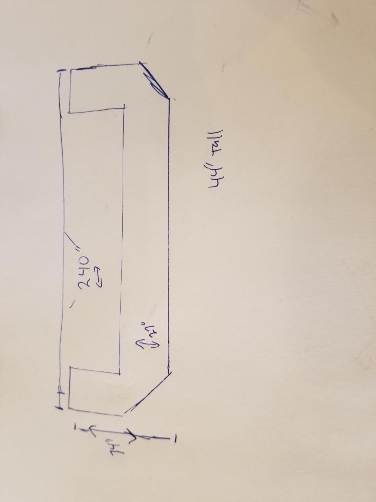240" long x 27" wide x 44" tall bar. - Image 14 of 14