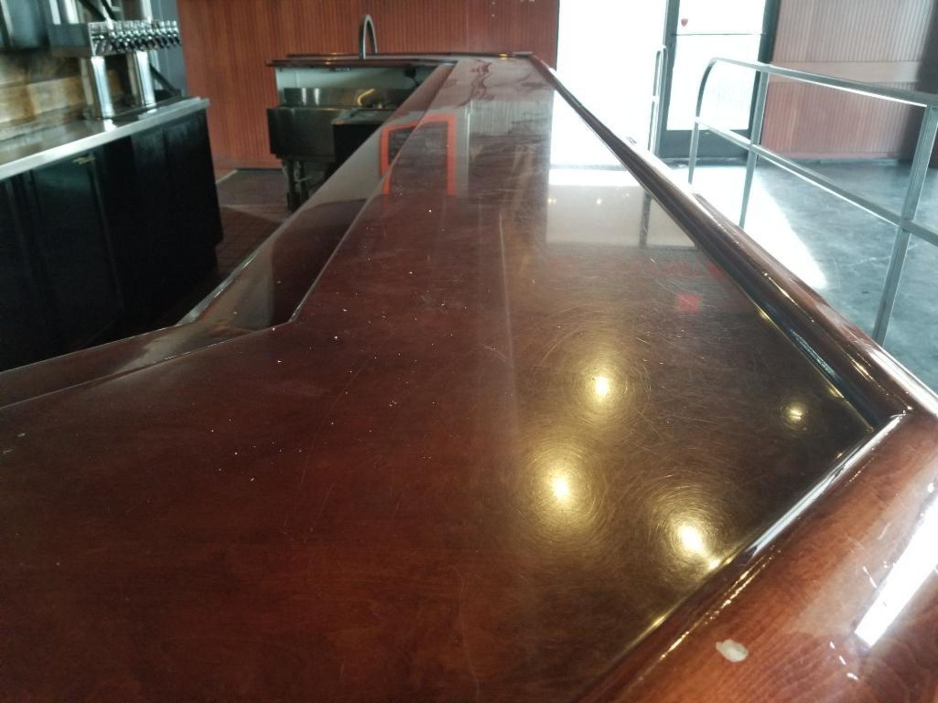 240" long x 27" wide x 44" tall bar. - Image 4 of 14