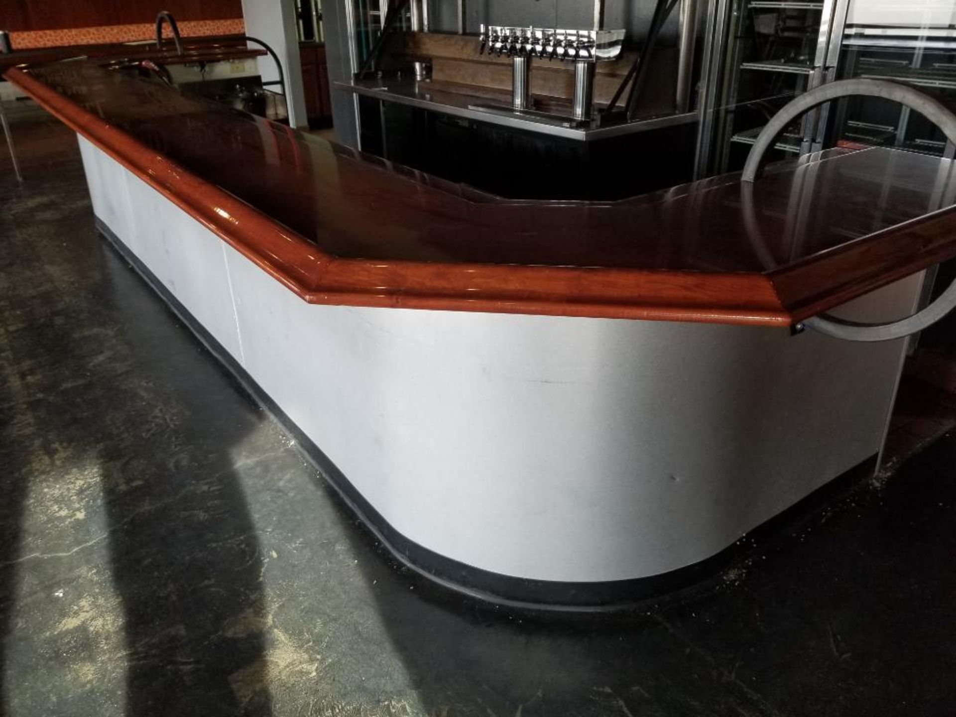 240" long x 27" wide x 44" tall bar. - Image 10 of 14