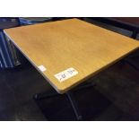 36in x 36in table with 4 chairs.