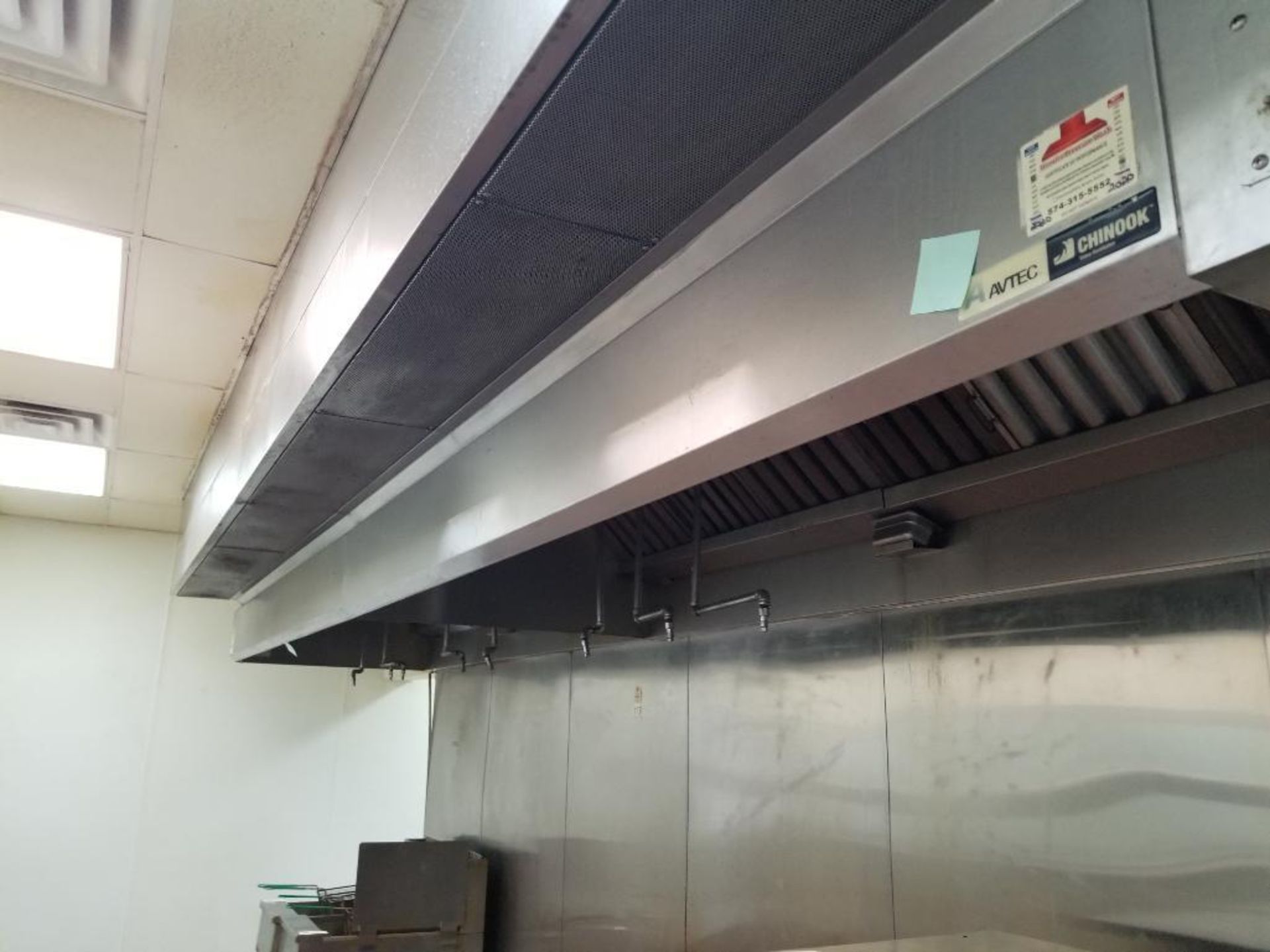 Chinook Vale Ventilation Avtec range hood. 262" W x 64" D x 35" H. - Image 11 of 13