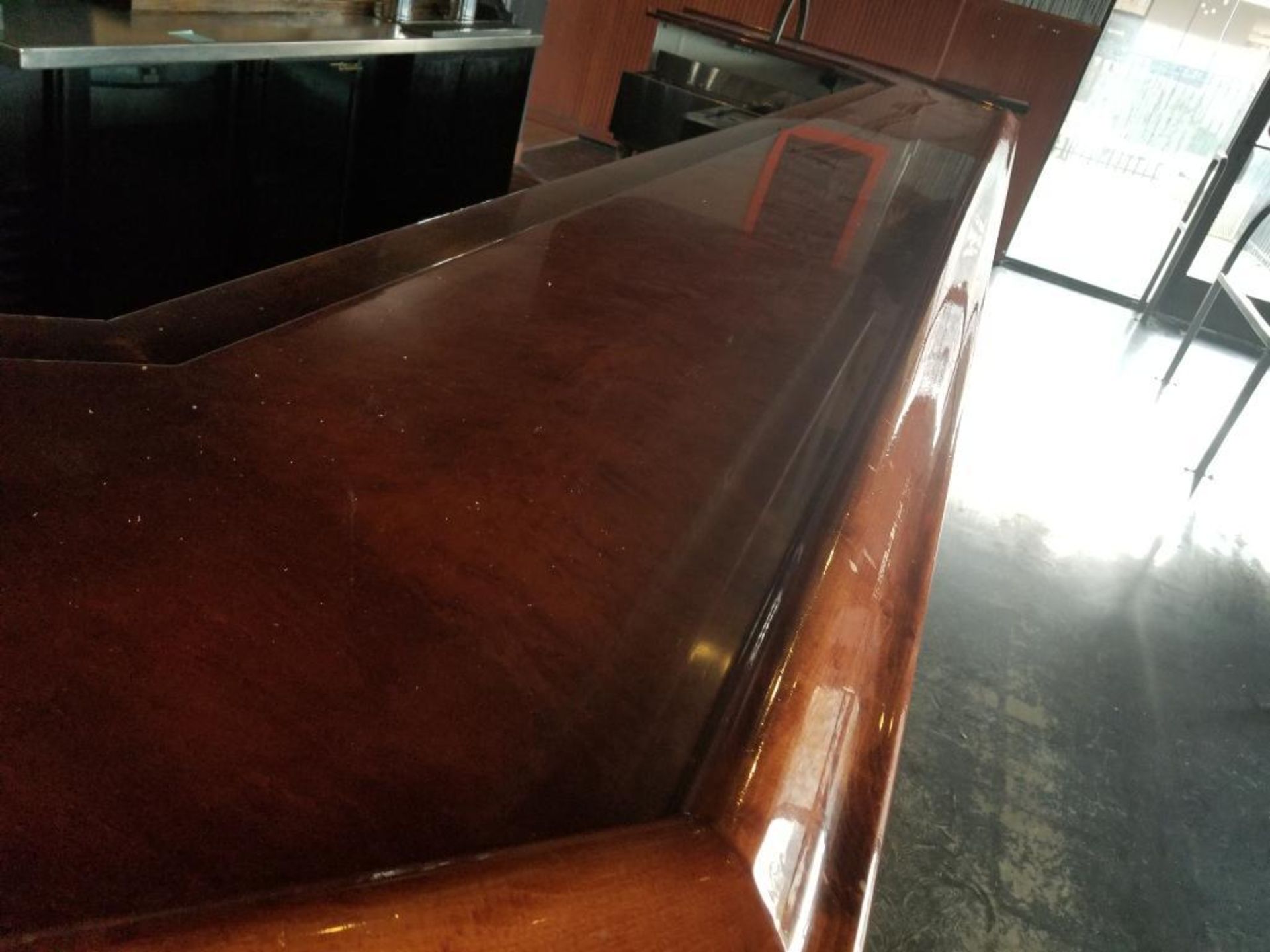 240" long x 27" wide x 44" tall bar. - Image 3 of 14