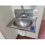 Stainless Steel wash sink. 19" x 17" x 20".