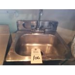 Stainless Steel wash sink. 17" x 15" x 16".