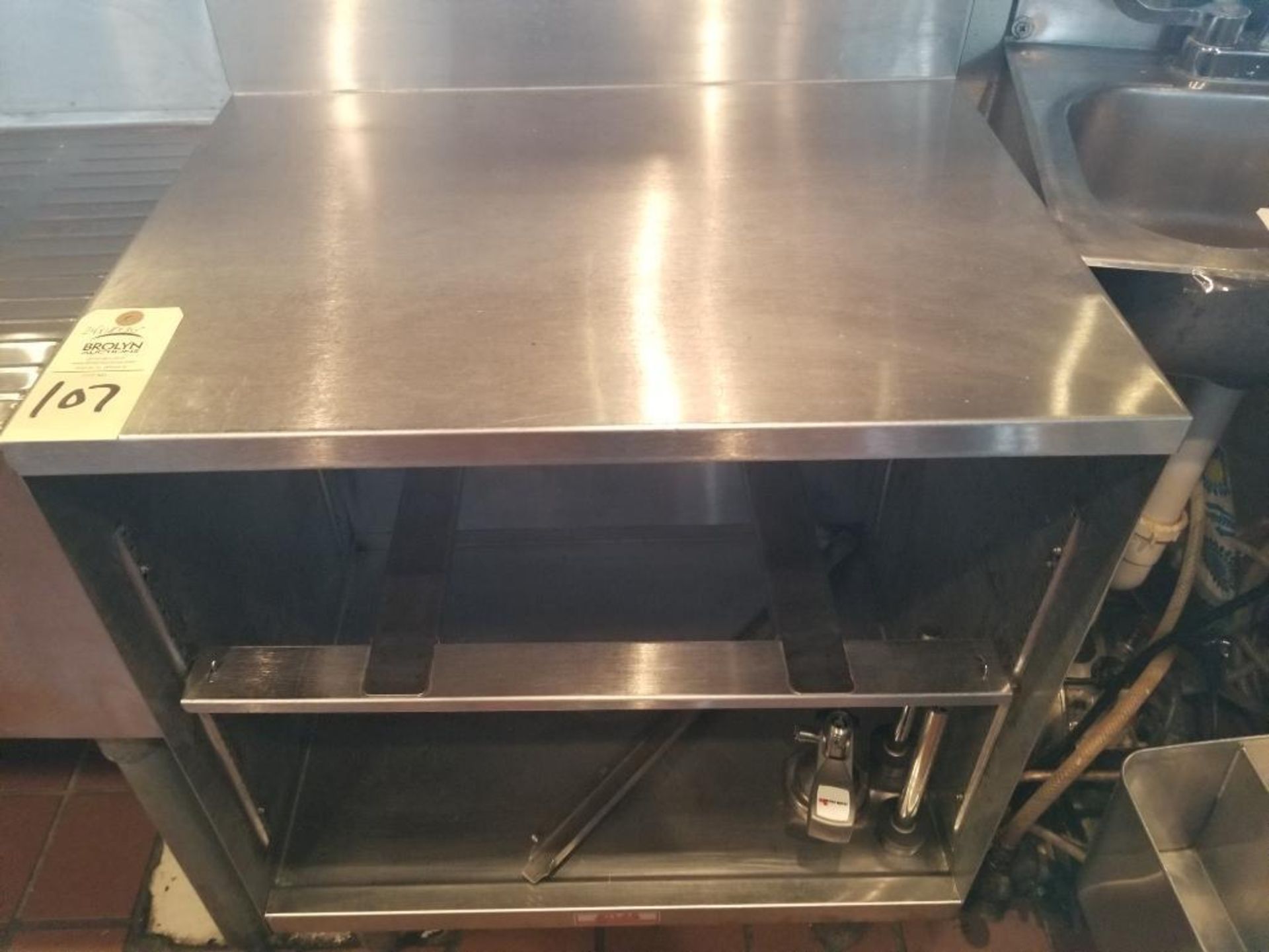 Atlas Restaurant Supply stainless steel prep table. 24" x 18" x 30".