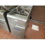 Imperial natural gas double basket deep fryer. Model IFS-40.