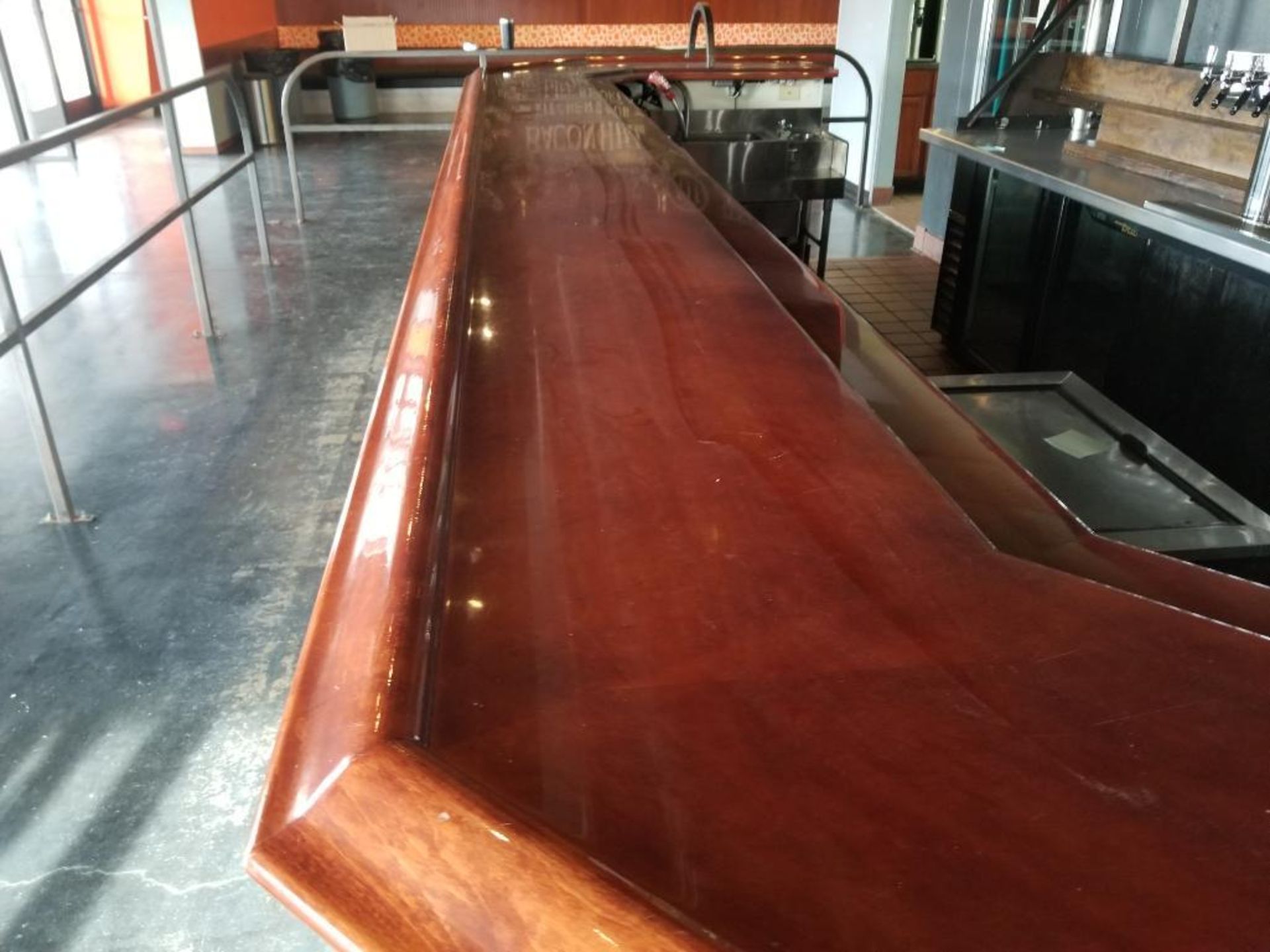 240" long x 27" wide x 44" tall bar. - Image 12 of 14