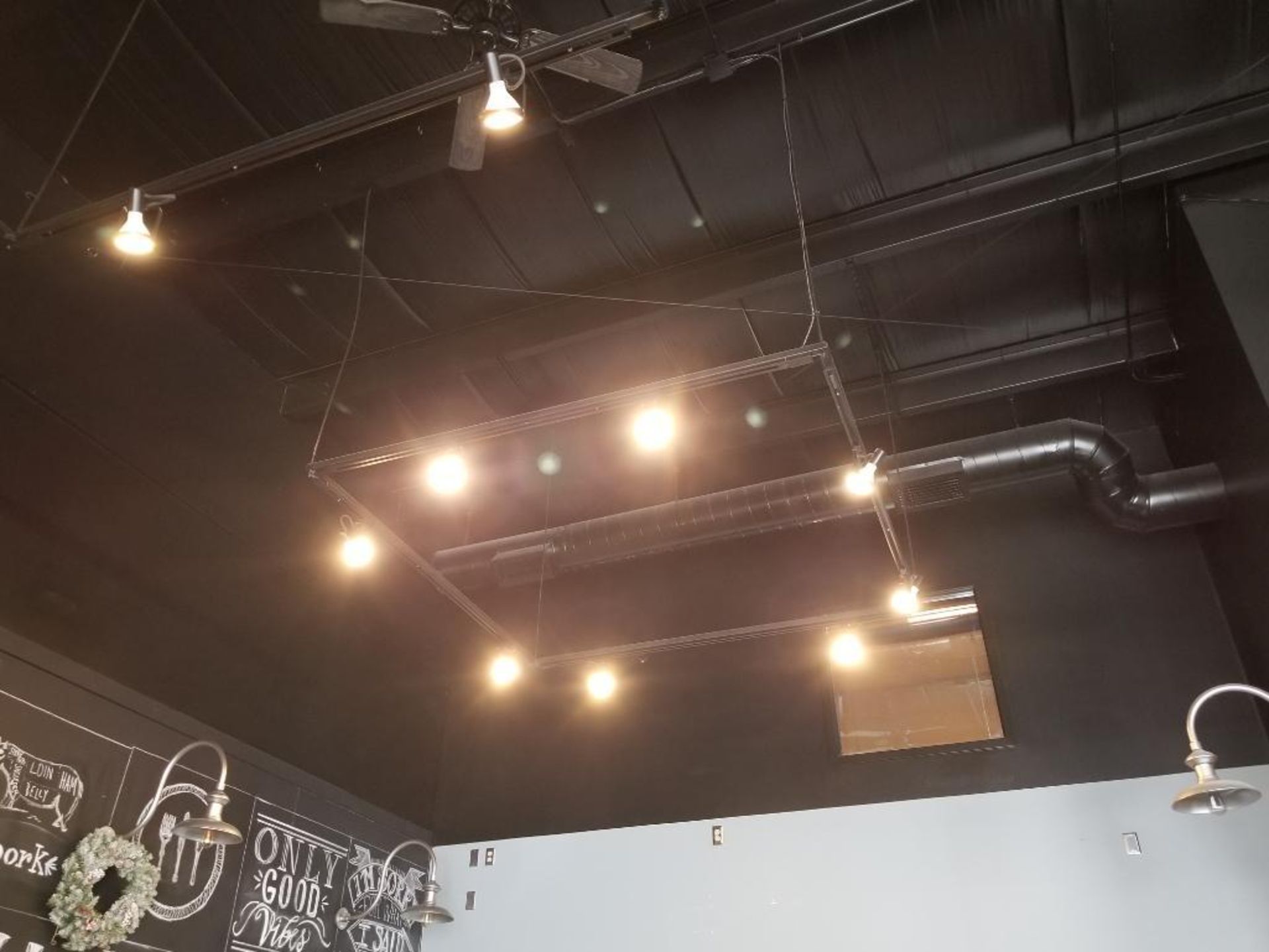 Qty 2 - Ceiling hung light fixtures. - Image 2 of 2