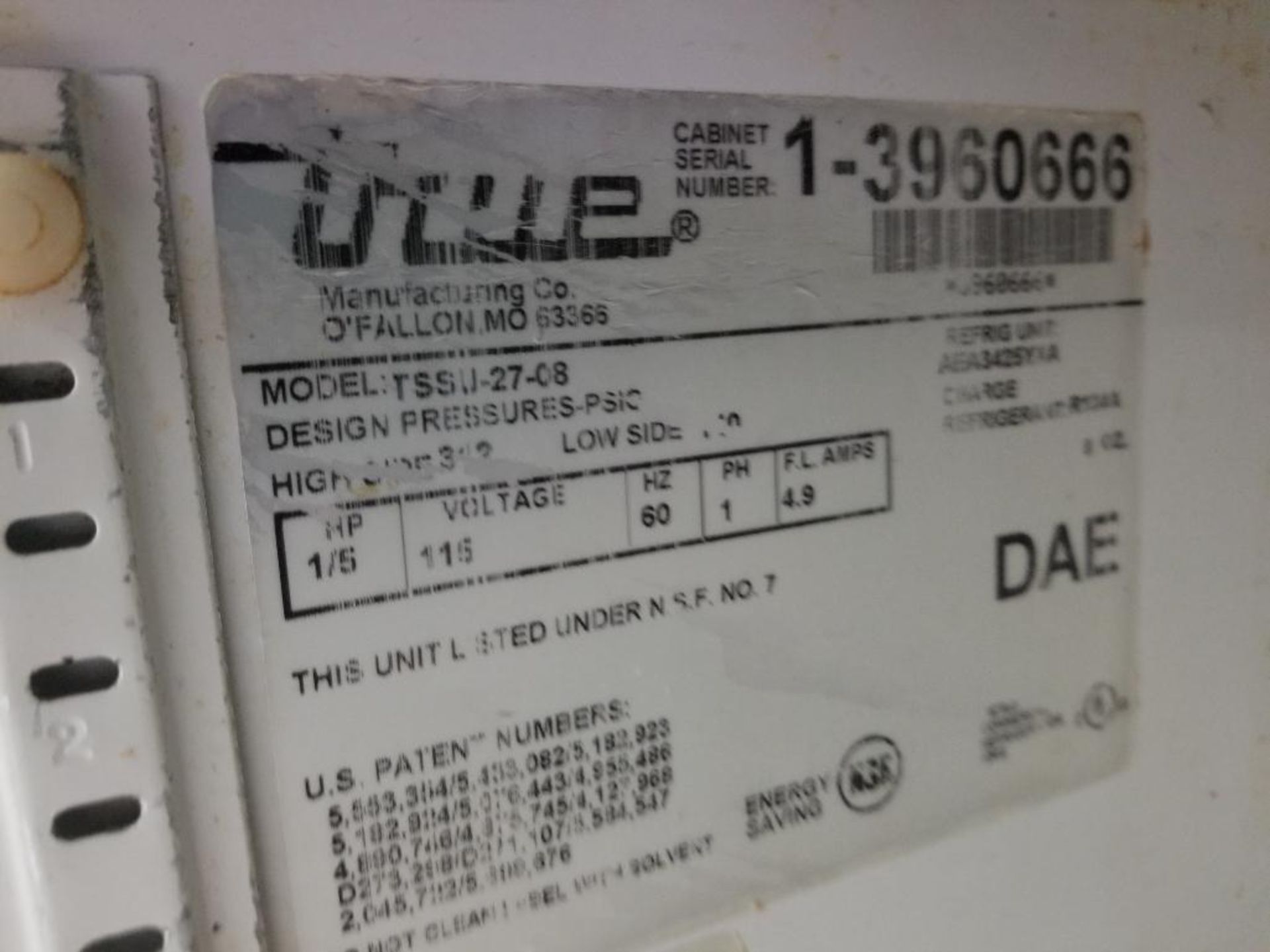 True prep cooler. Model TSSU-27-08. 115v single phase. - Image 6 of 9