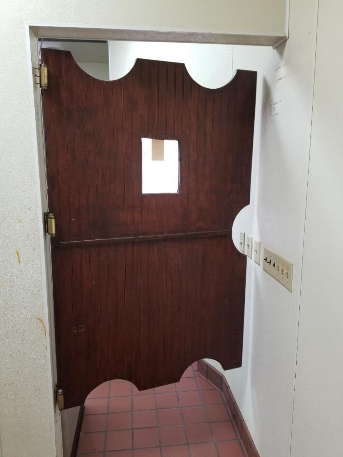 Wooden saloon door. 38" x 60". - Image 5 of 5
