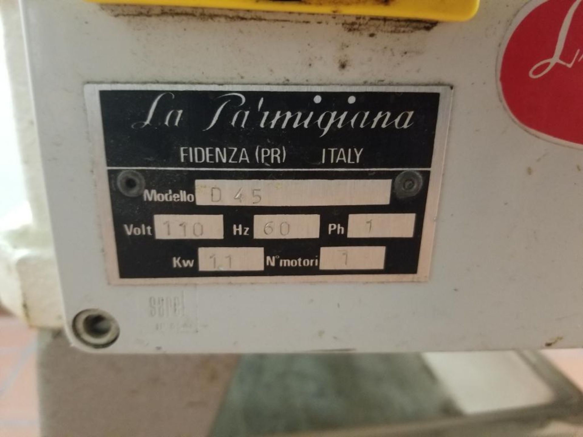 La Parmigiana pasta machine. Model D-45. 110v single phase. - Bild 7 aus 14
