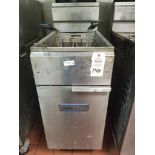 Imperial natural gas double basket deep fryer. Model IFS-40.