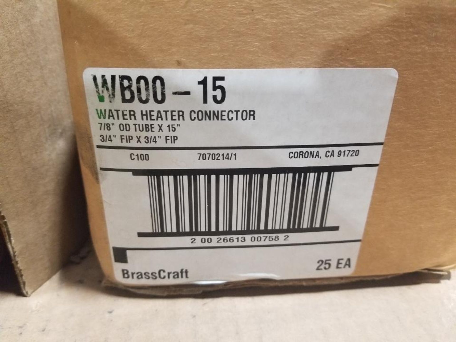 Qty 47 - Brass Craft copper water heater supply lines. Part number WB00-15. - Image 2 of 5
