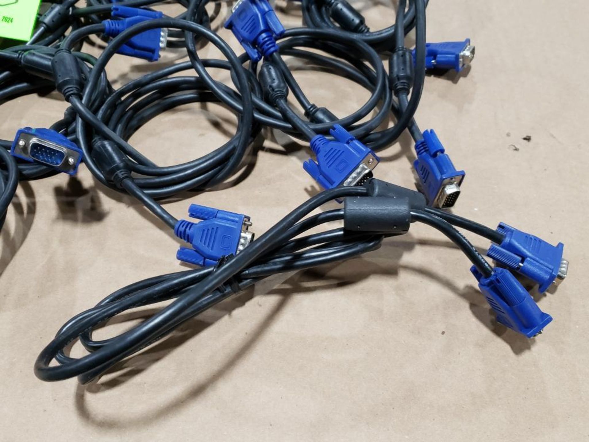 Large assortment of monitor cords. - Image 2 of 10