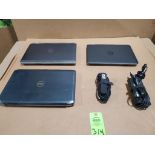 Qty 3 - Assorted Dell computers. (includes 2 power cords)