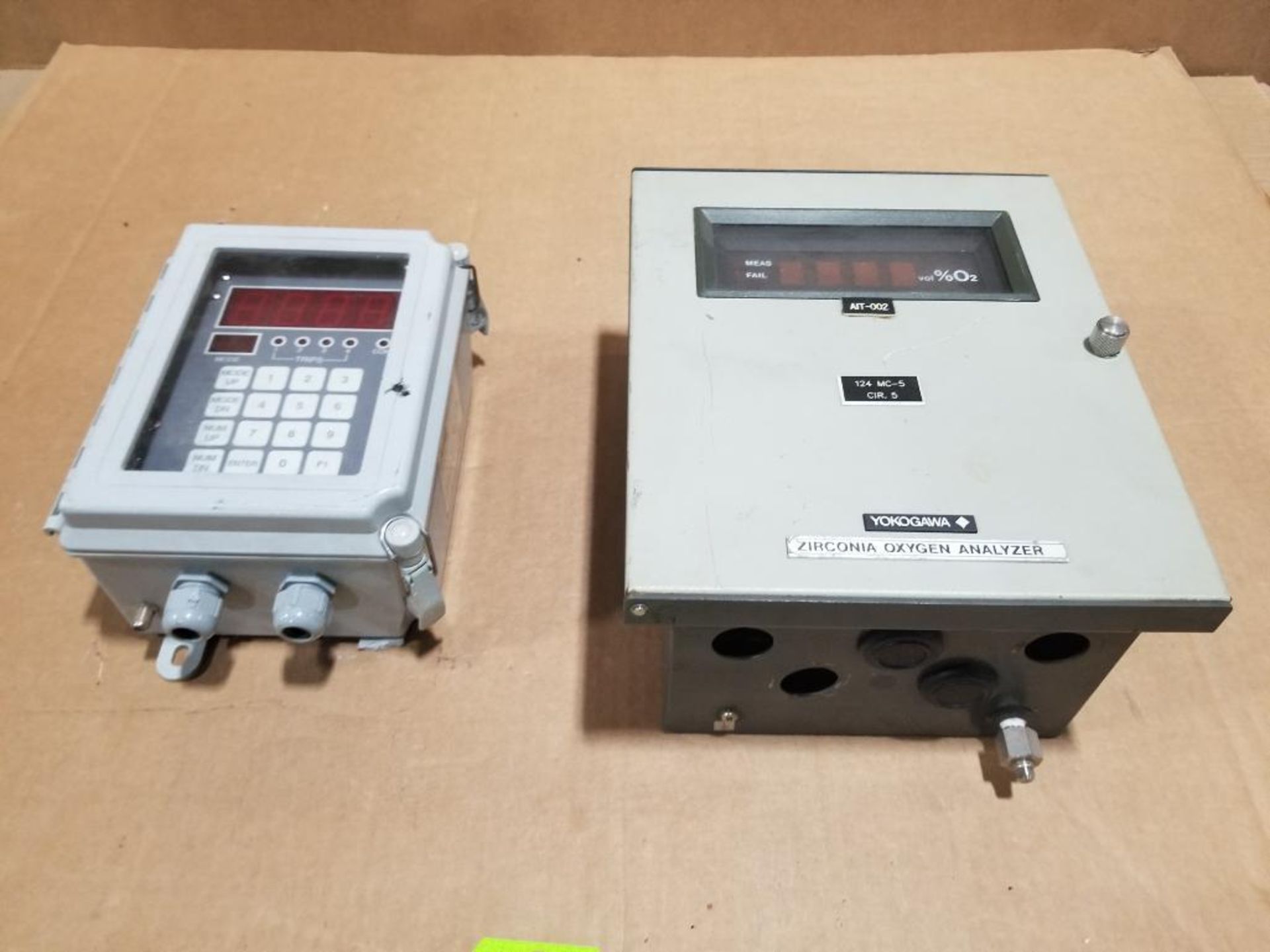 Yokogawa Oxygen analyzer and Lundahl Instruments ultrasonic controller.
