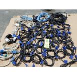 Large assortment of monitor cords.