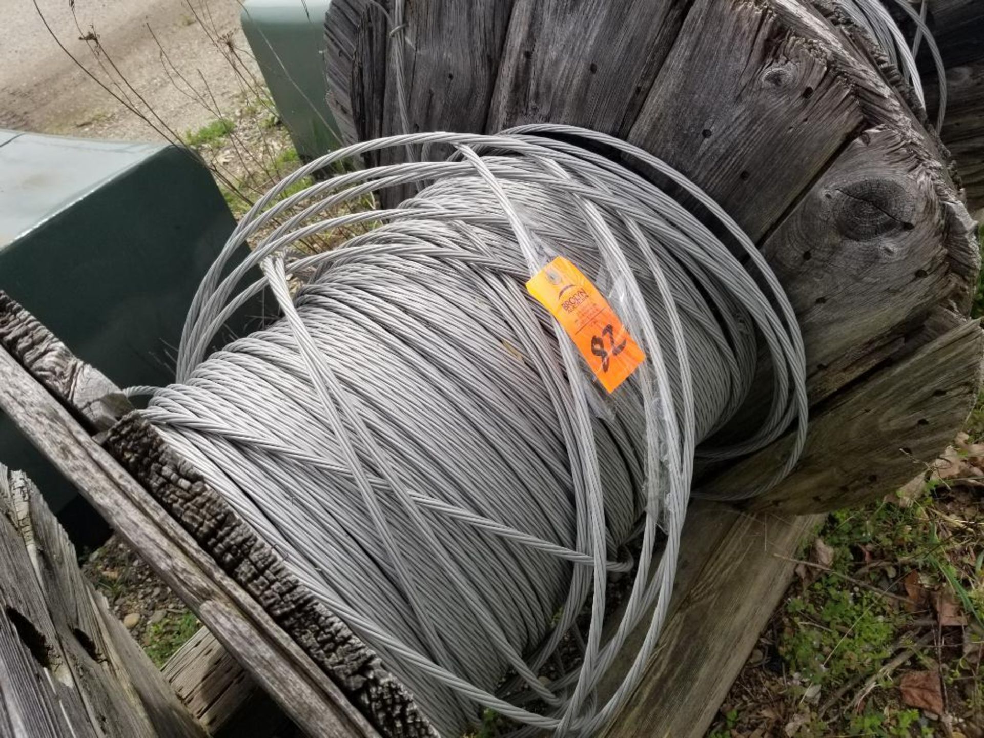 Spool of bare wire. - Image 2 of 3