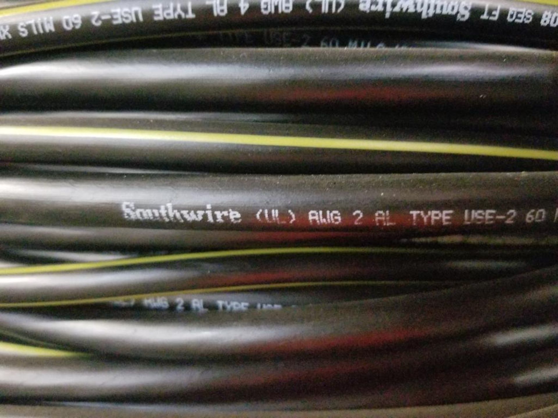 Spool of Southwire. Awg 2 AL, type use-2 60 MILS. 600v. - Image 6 of 8