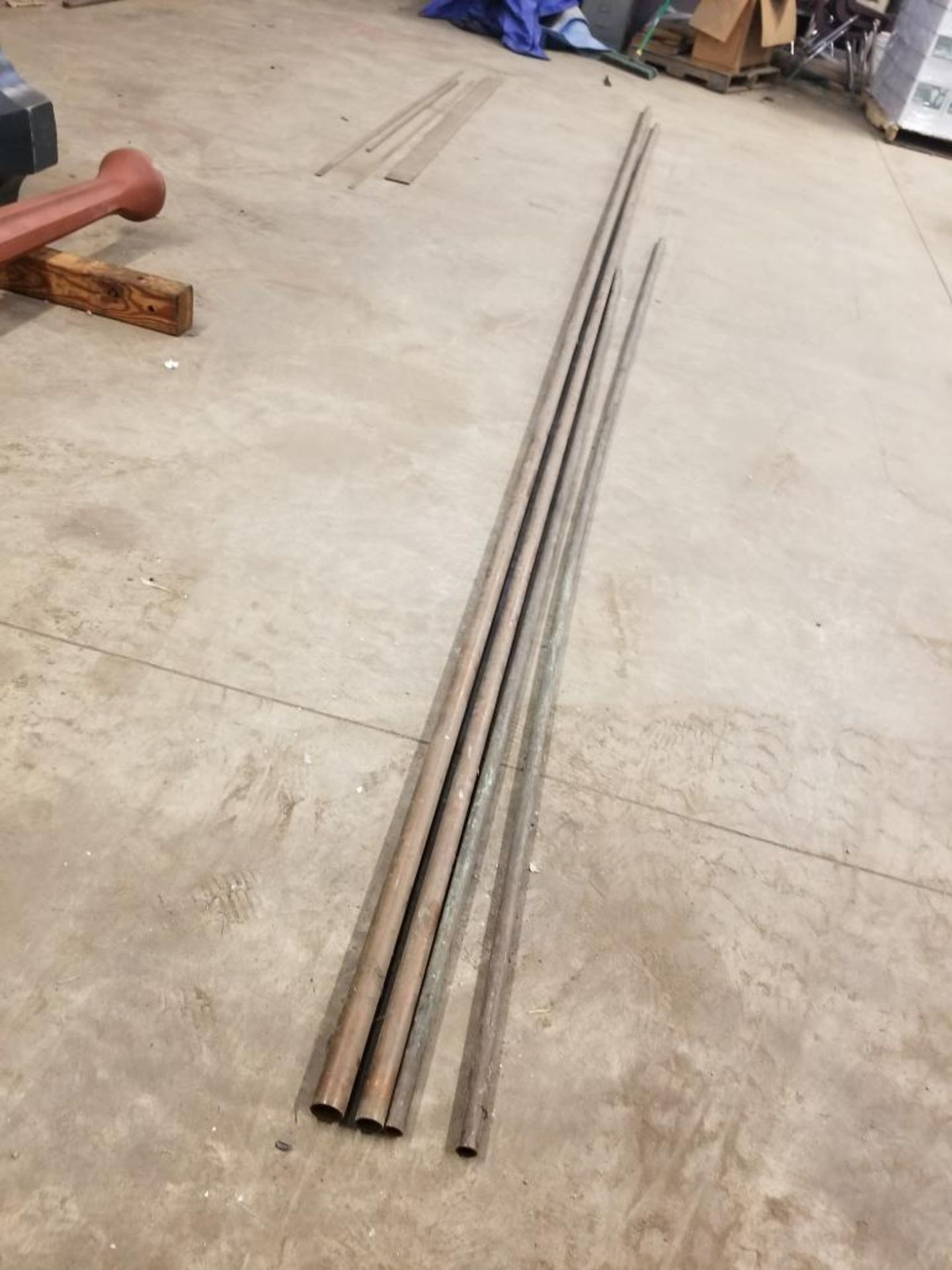 Assorted copper pipe. From 12ft to 20ft long.
