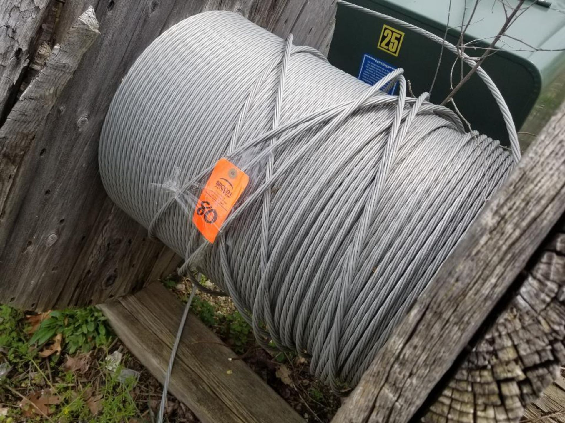Spool of bare wire. - Image 6 of 6