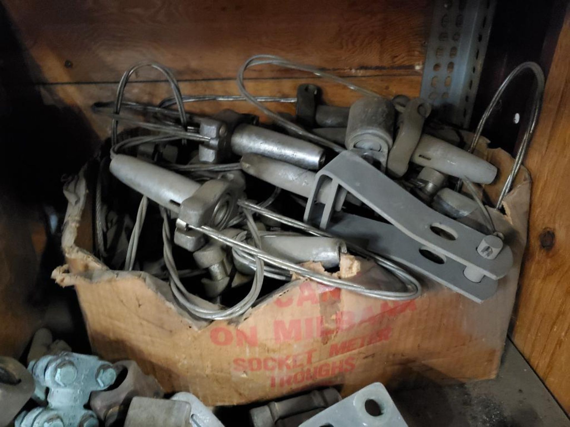 Contents of one shelf cubby - Large assortment of electrical lugs, fittings, and connectors. - Image 6 of 8