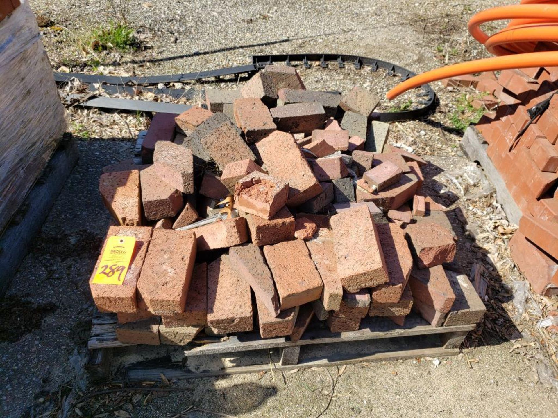 Pallet of red bricks. - Image 2 of 3