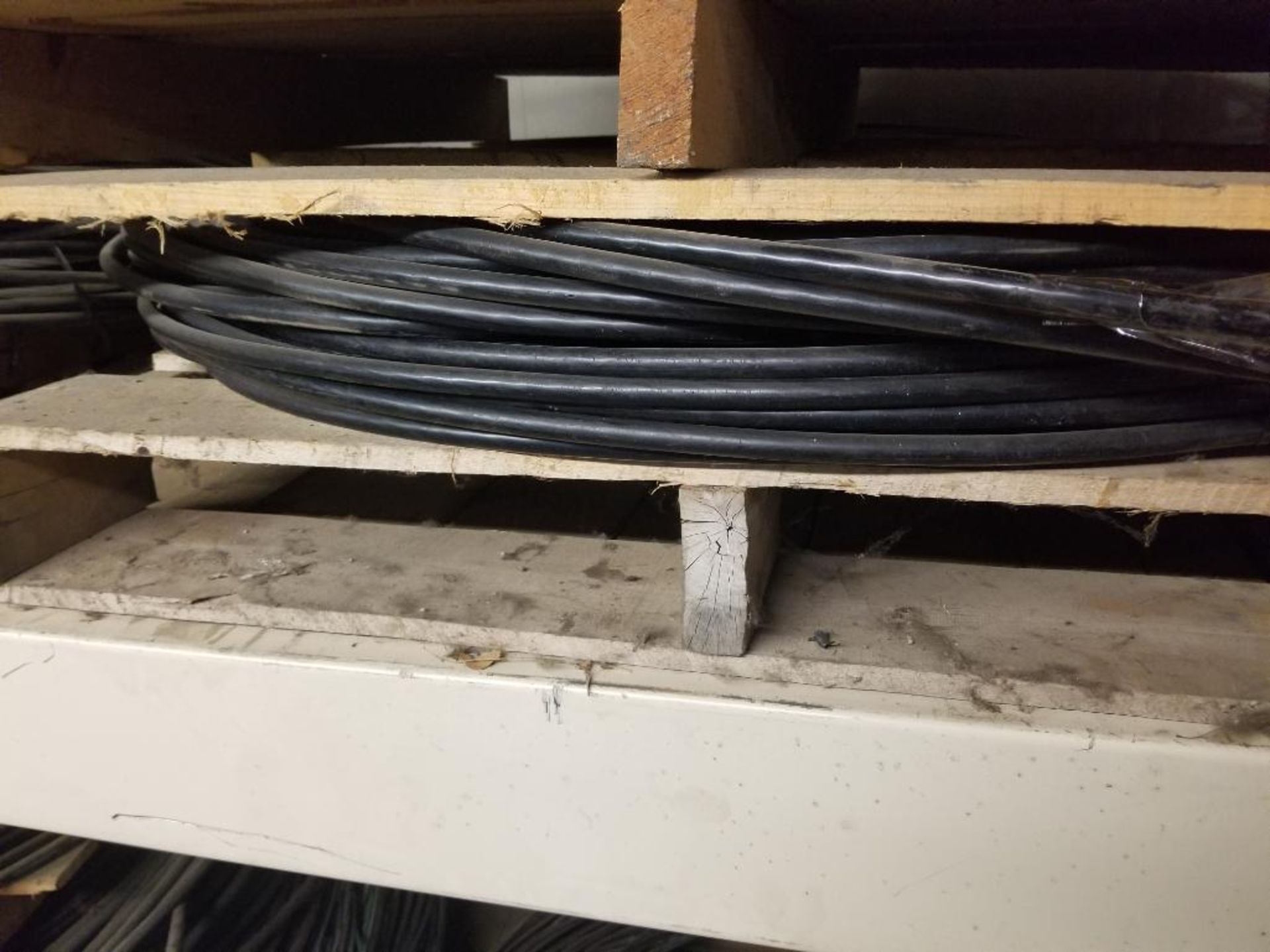 Pallet of wire.