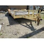 7.5ft x 18ft flatbed trailer. Sold with bill of sale only.