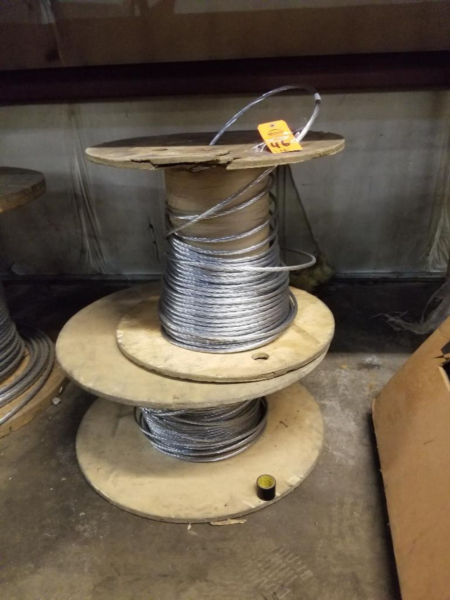 Qty 2 - Spool of bare wire.