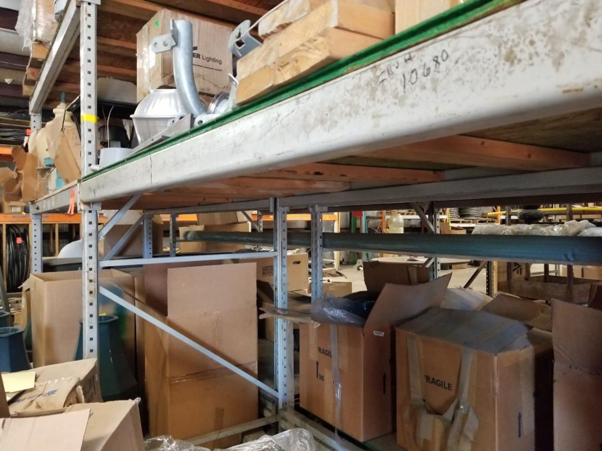 2 sections of pallet racking. Approx 144in and 144 tall x 42in deep. (contents not included) - Image 8 of 9
