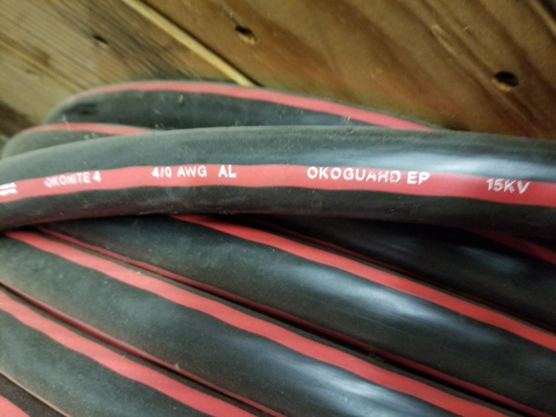 Spool of Okonite Okoguard wire . Model EPR-SC220-030. 15kV. Catalog 160-23-3081. - Image 3 of 9