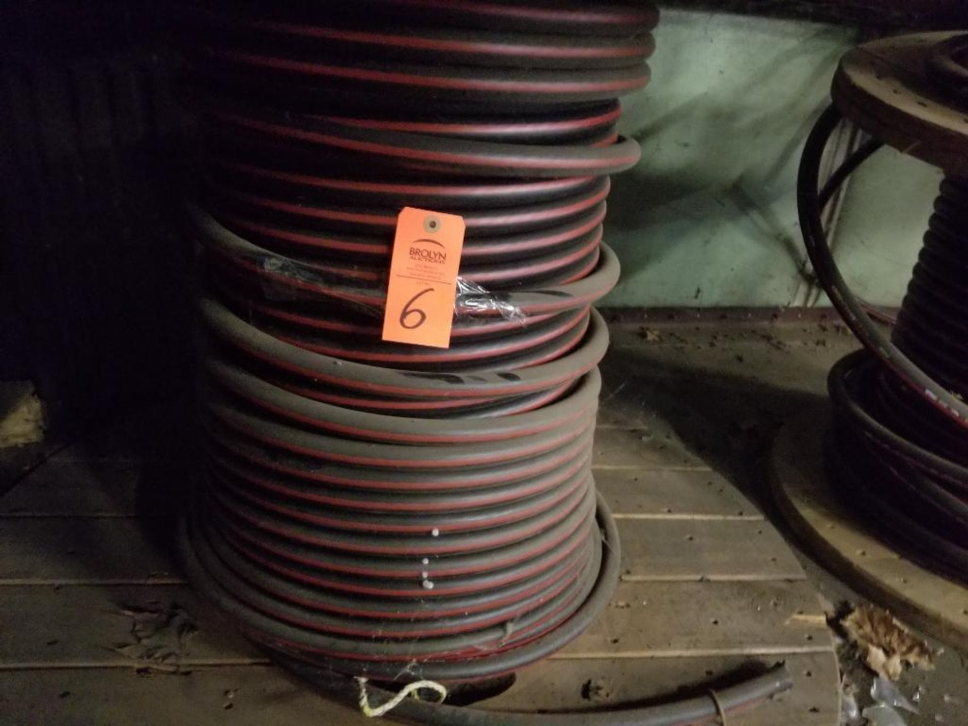 Spool of 15kV Okonite Okoguard wire .