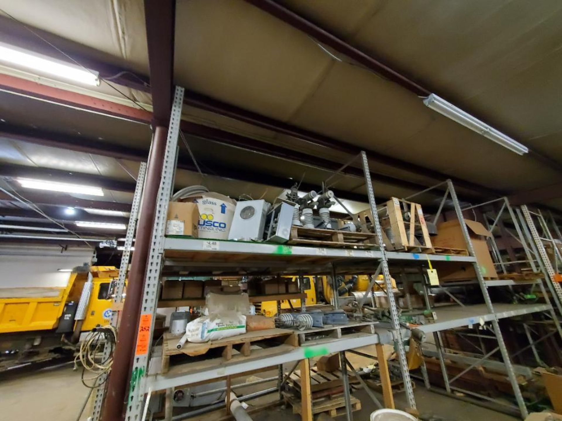 3 sections of pallet racking. Approx 152in tall x 42in deep. Contents not included. - Image 5 of 9