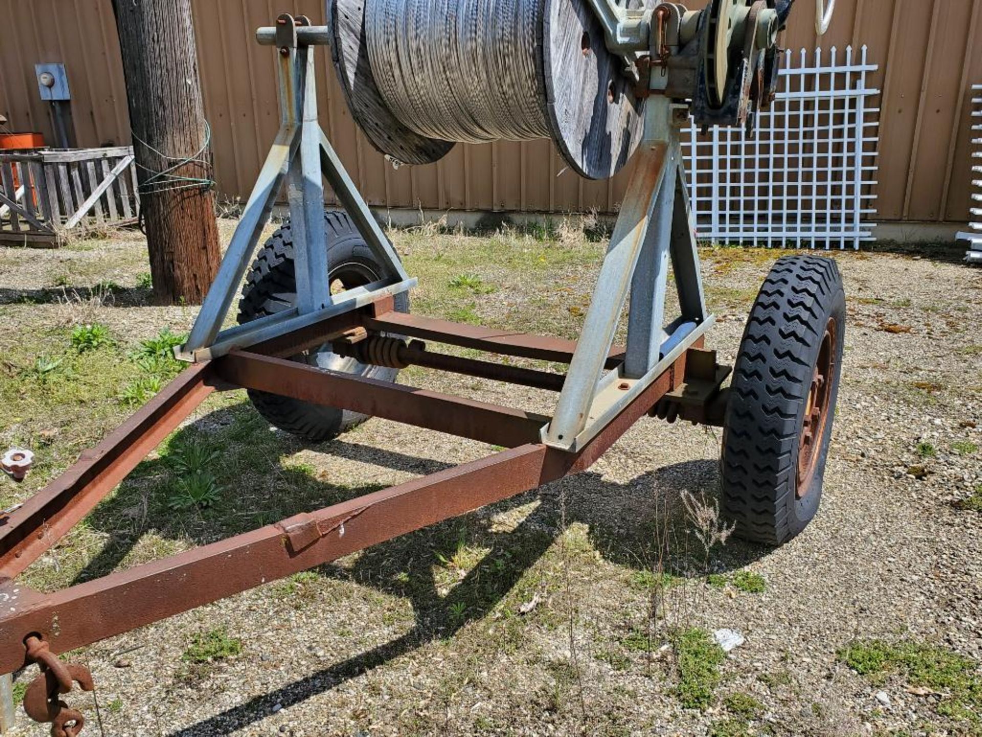 Wire reel trailer. (Sold with bill of sale only. No title included) - Image 9 of 9