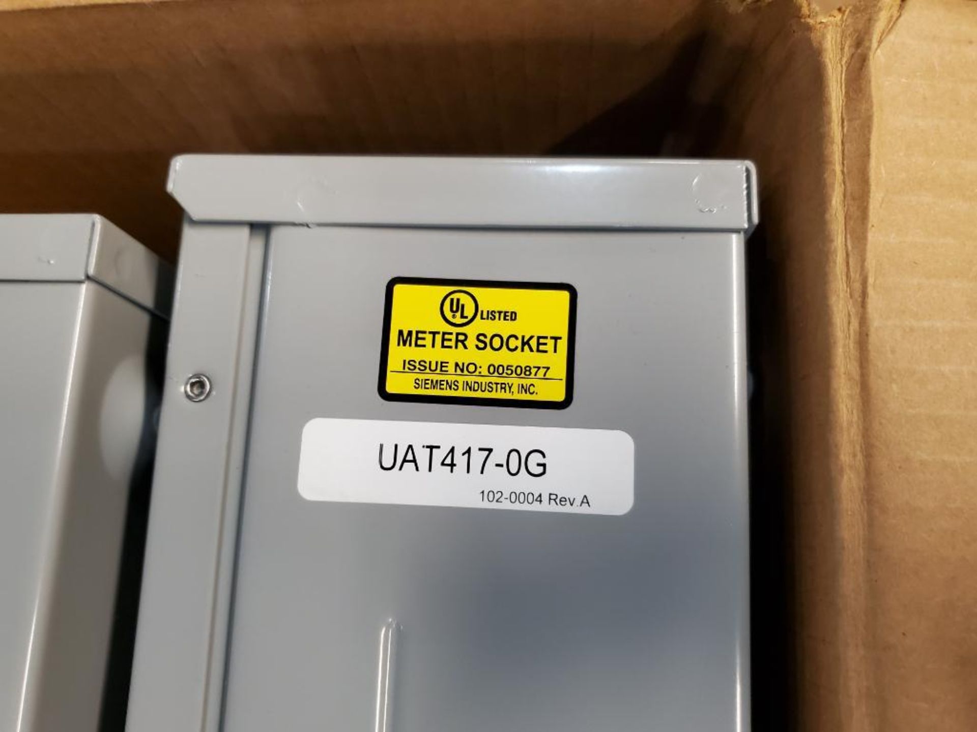 Qty 2 - Talon meter base. Catalog UAT417-0G. New in box. - Image 4 of 7