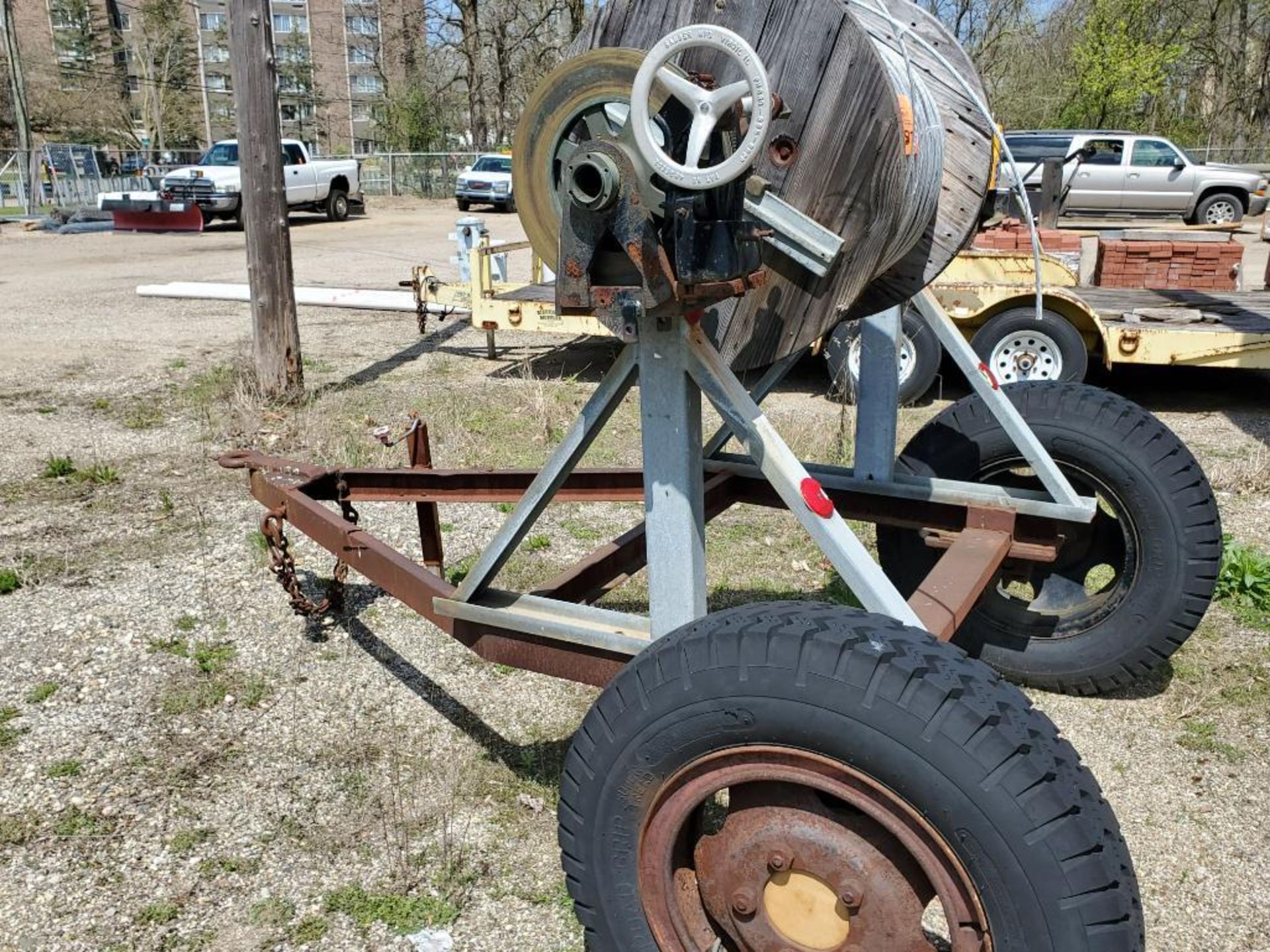 Wire reel trailer. (Sold with bill of sale only. No title included) - Image 7 of 9