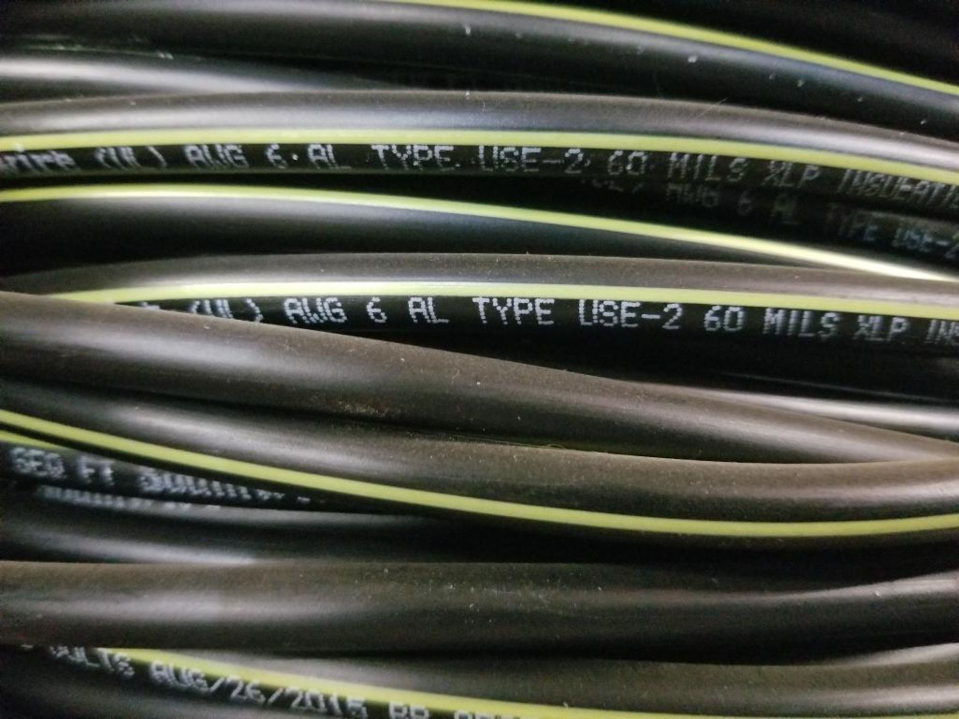 Spool of Southwire. Awg 6 AL, type use-2 60 MILS. 600v. - Image 2 of 12